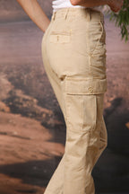 Judy Archivio Damen Cargo-Hose aus Stretch-Baumwoll-Twill Relaxed Fit