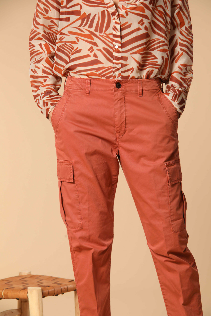 Judy Archivio Damen Cargo-Hose aus Stretch-Baumwoll-Twill Relaxed Fit