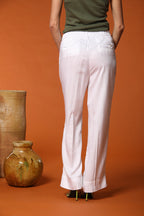 New York Cozy Straight Damen Chino Jogger Hose im Modal Straight Fit