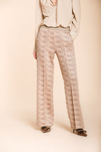 Foto 1 Easy Straight Elax pantalone chino donna in jersey lurex straight fit