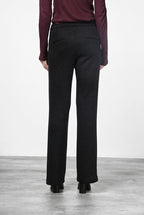 Easy Straight pantalone chino donna in jersey lurex effetto maglia straight fit