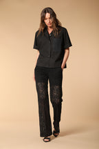 Easy Straight Chino-Hose für Damen aus Crochet Straight Fit 