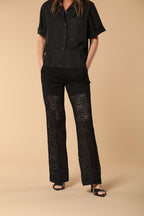 Easy Straight Chino-Hose für Damen aus Crochet Straight Fit 