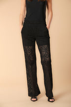 Easy Straight Chino-Hose für Damen aus Crochet Straight Fit 