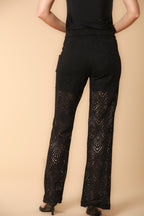 Easy Straight Chino-Hose für Damen aus Crochet Straight Fit 