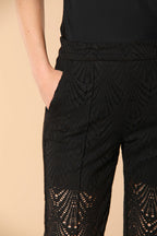 Easy Straight Chino-Hose für Damen aus Crochet Straight Fit 