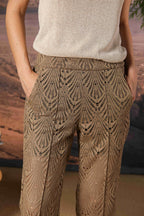 Easy Straight Chino-Hose für Damen aus Crochet Straight Fit 