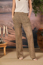 Easy Straight Chino-Hose für Damen aus Crochet Straight Fit 