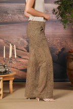 Easy Straight Chino-Hose für Damen aus Crochet Straight Fit 