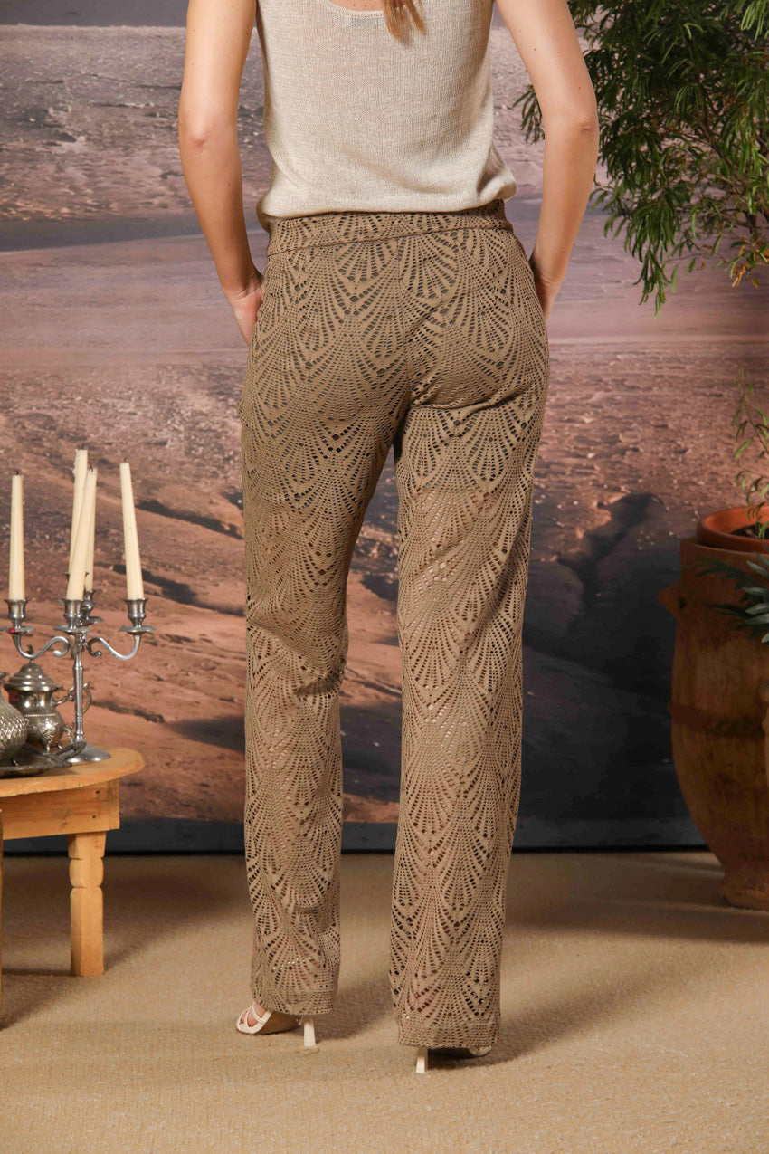 Easy Straight Chino-Hose für Damen aus Crochet Straight Fit 
