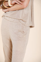 Easy Straight pantalon chino jogger femme en maille straight fit