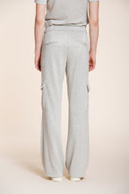 Easy Straight pantalone cargo jogger donna in tricot lurex straight fit