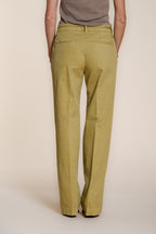 New York Straight pantalone chino donna in twill di cotone e lino straight fit