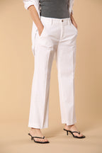 New York Cropped Damen Chino Hose in Gabardine Straight Fit