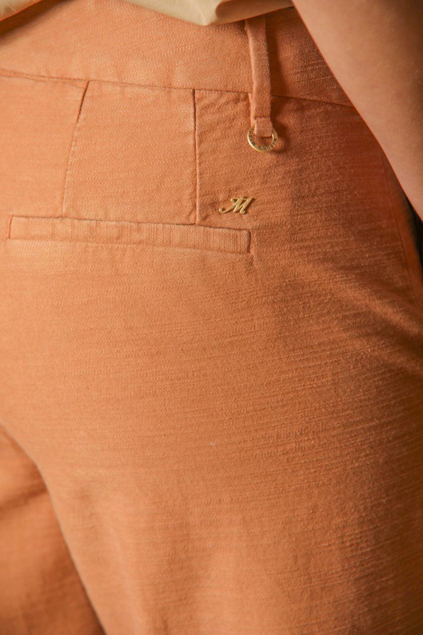 New York Cropped Chino-Hose für Damen im baumwolle Straight Fit