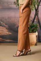 New York Cropped Chino-Hose für Damen im baumwolle Straight Fit
