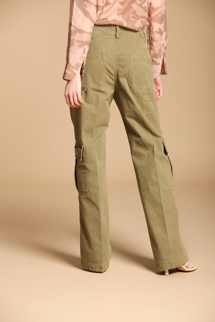Detroit Straight Damen Chino-Hose aus Flammgarn-Panama im Straight Fit