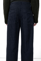 New York Palazzo women’s chino pants in gabardine with wide leg