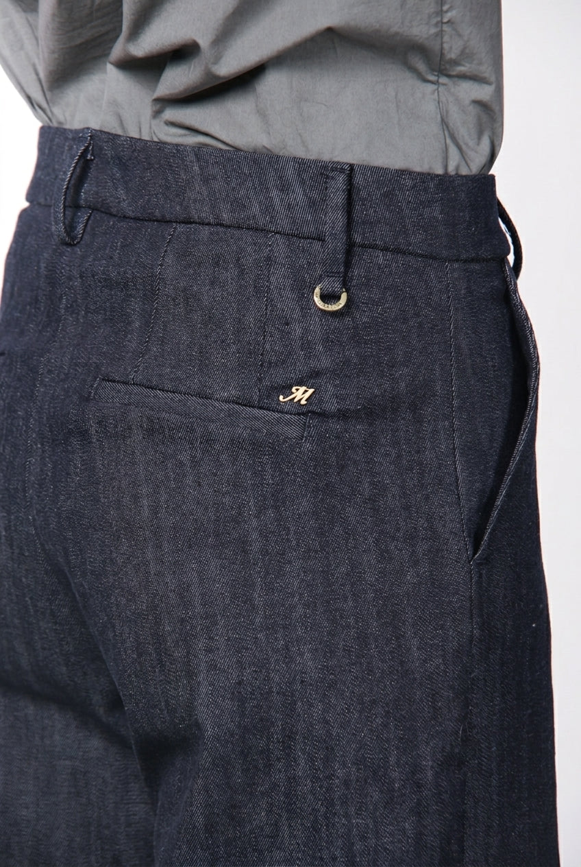 New York Studio pantalone chino donna in denim stretch straight fit