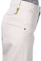New York Studio pantalone chino donna in raso straight fit