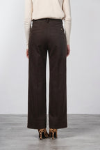 New York Studio pantalone chino donna in raso straight fit
