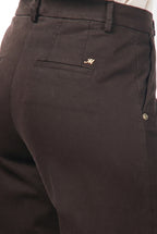 New York Studio pantalone chino donna in raso straight fit