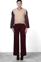 New York Studio women’s chino pants in satin with straight fit