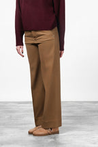 New York Studio Chinohose für Damen aus Satin mit straight fit