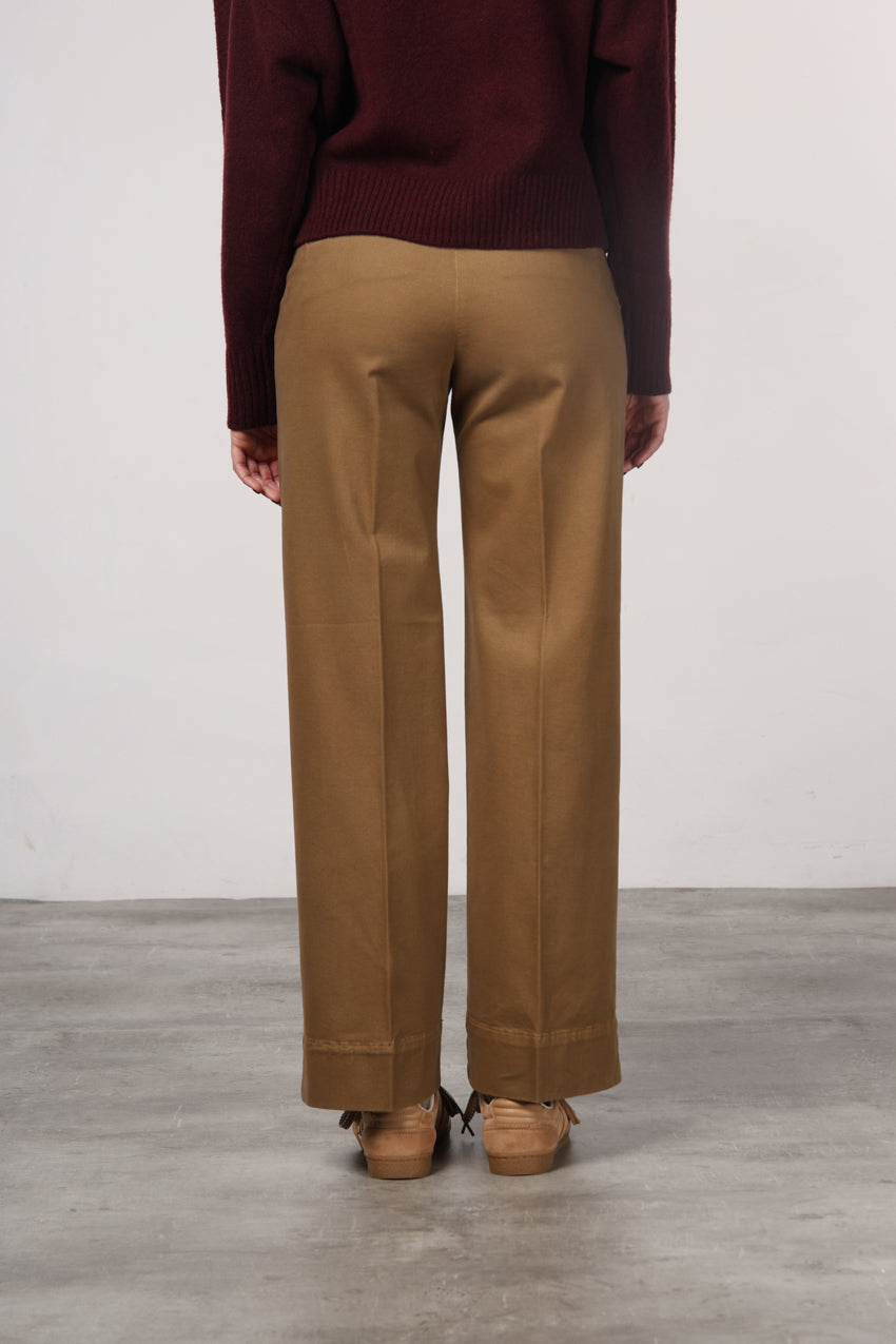 New York Studio women’s chino pants in satin with straight fit