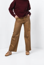 New York Studio women’s chino pants in satin with straight fit