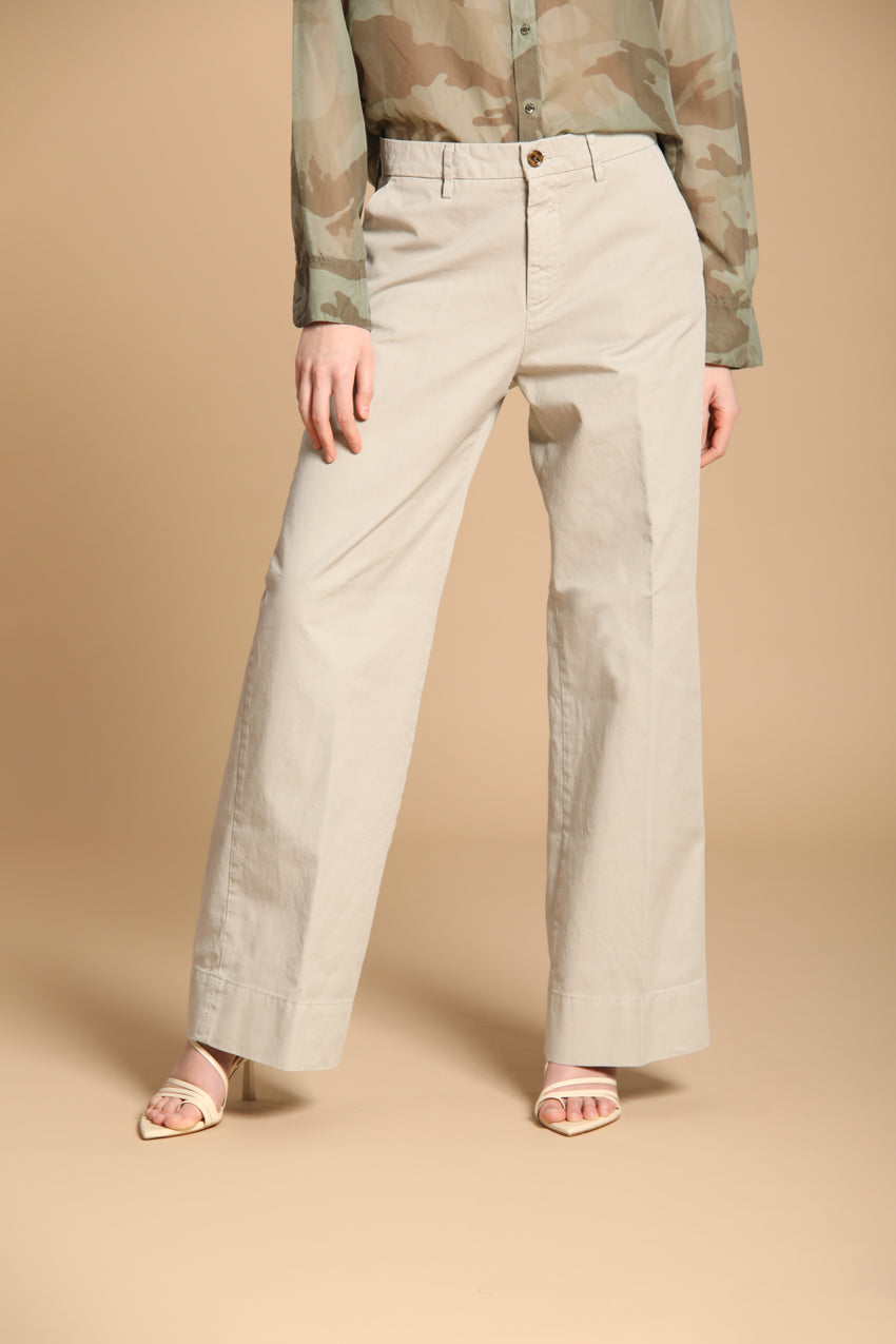 New York Studio Damen Chino Hose aus Baumwoll-Twill Wide Leg