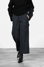 Dallas Wide pantalone chino donna in canvas straight fit