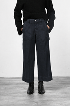 Dallas Wide pantalone chino donna in canvas straight fit
