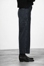 Dallas Wide pantalone chino donna in canvas straight fit