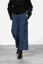 Dallas Wide women’s chino pants in canvas with straight fit