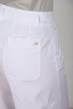 New York Studio Cropped Hose Chino Damen aus Gabardine straight fit