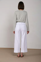 New York Studio Cropped Hose Chino Damen aus Gabardine straight fit