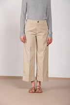 New York Studio Cropped Hose Chino Damen aus Gabardine straight fit