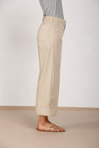 New York Studio Cropped Hose Chino Damen aus Gabardine straight fit