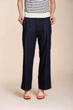 New York Studio Cropped City pantalone chino donna in denim straight fit