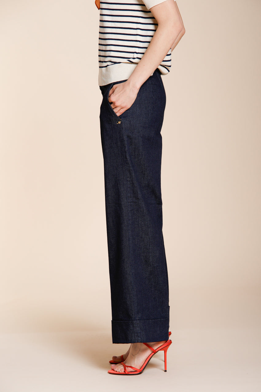 New York Studio Cropped City pantalone chino donna in denim straight fit