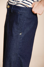 New York Studio Cropped City pantalone chino donna in denim straight fit