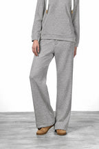 New York Studio Elax women’s chino pants in knit-effect jersey with straight fit
