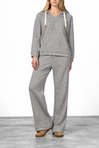 New York Studio Elax women’s chino pants in knit-effect jersey with straight fit