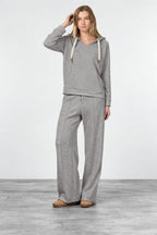 New York Studio Elax women’s chino pants in knit-effect jersey with straight fit