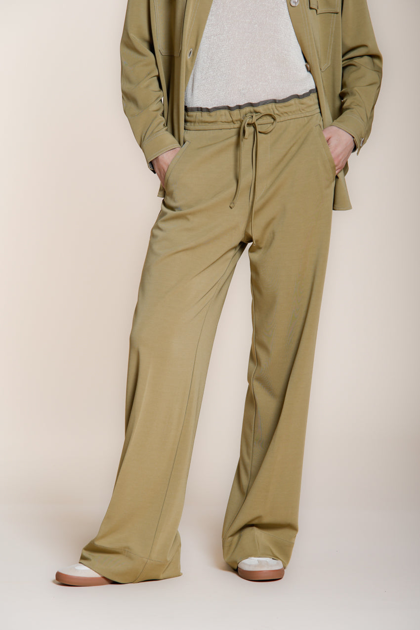 New York Studio Elax pantalone chino jogger donna in jersey straight fit