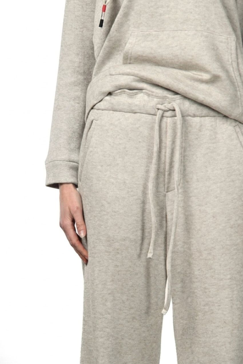 New York Studio Elax pantalone chino donna in jersey effetto maglia straight fit