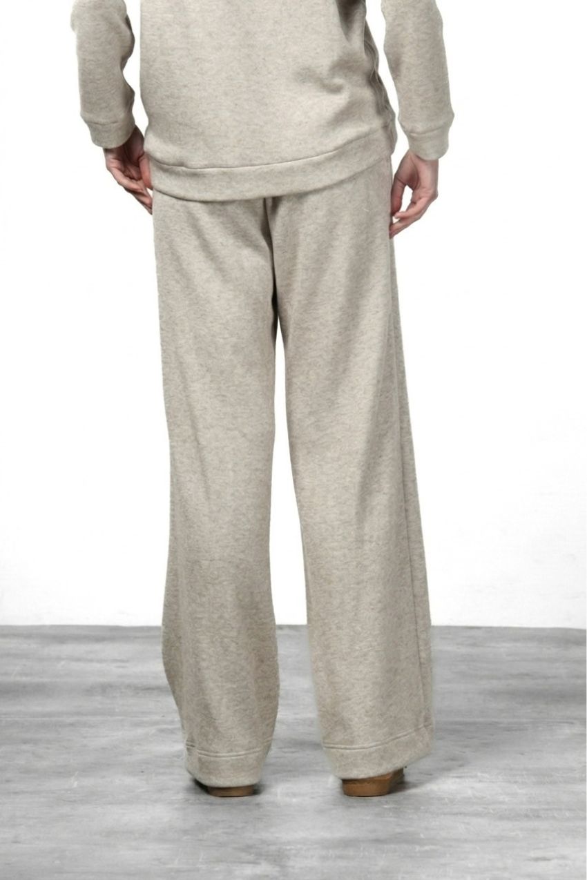 New York Studio Elax pantalone chino donna in jersey effetto maglia straight fit