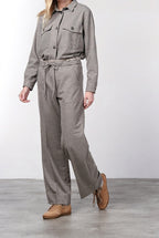 New York Studio Elax pantalone chino donna in lana straight fit