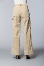 Dallas Wide L Damen Cargo-Hose aus 1000-Rippen-Samt wide leg